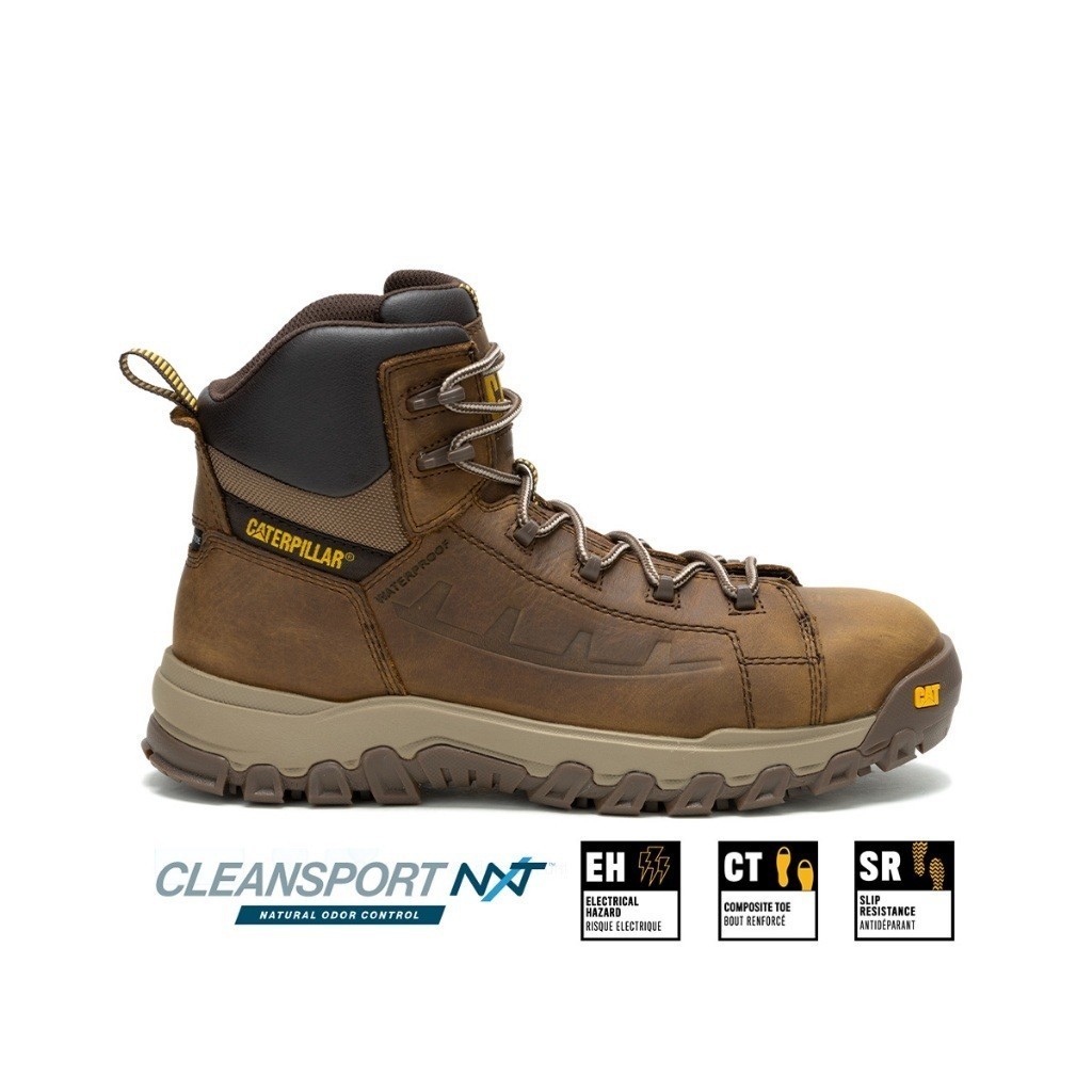 Caterpillar Men's Threshold Rebound Zip Waterproof Composite Toe