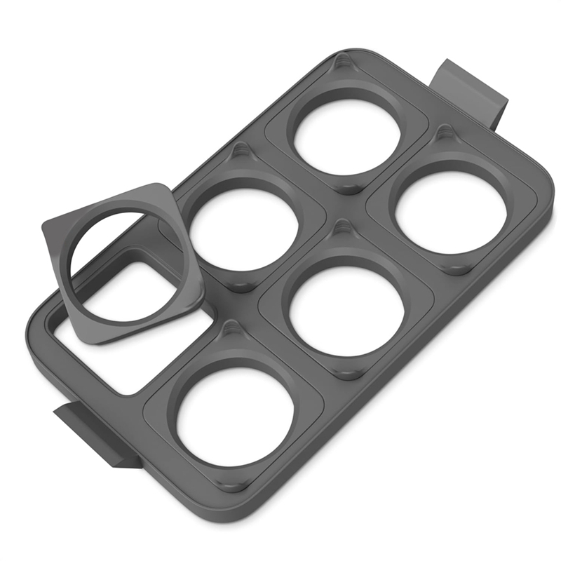 GO Auto-Silicone Egg Rings for Frying Eggs, Silicone Pancake Mold , Nonstick Silicone Egg Molds, Detachable, Perfect for Cooking