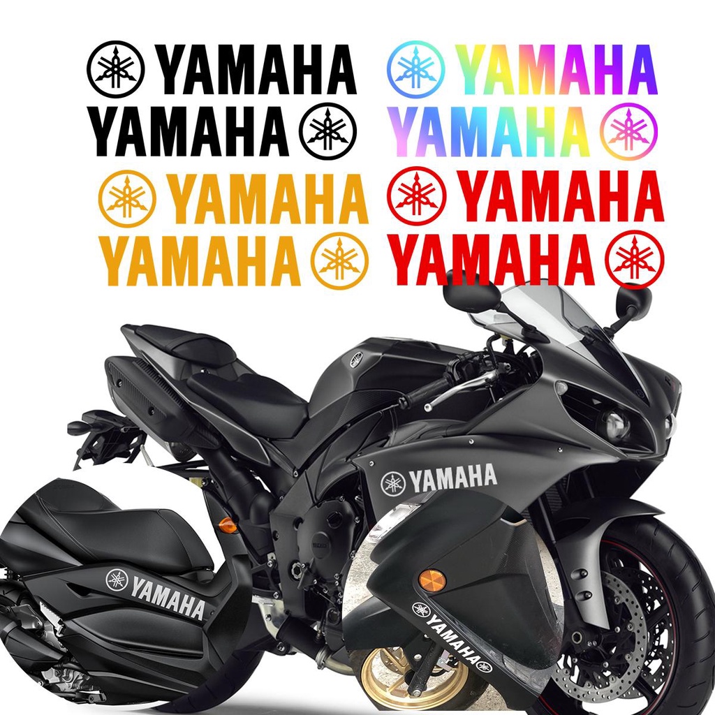 2 cái cho Yamaha Mio thể thao aerox nmax tfx150 Sz Yamaha TFX 150 phụ kiện logo YZF-R15 V2 V3 R25 lc135 Y15 ZR MT09 125zr xe máy phản quang nhãn dán chống thấm nước