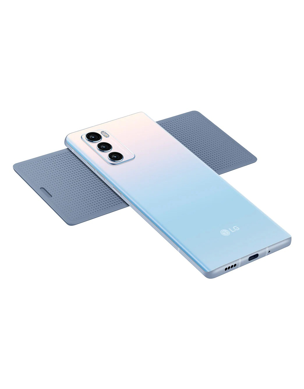 [op061] Original LG WING LMF100N LMF100TMW LMF100VM 5G Mobile Phone 6.8'' 8GB RAM 128GB/256GB ROM Single/Dual SIM Octa Core CellPhone · v21