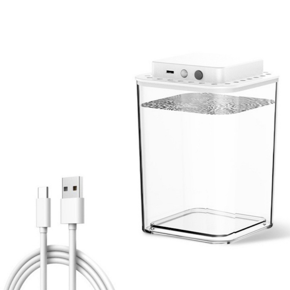 MITULI Trong suốt Bể cá Betta Cảm biến thông minh Sạc USB Bể cá để bàn Đa chức năng Nhựa Hộp lưu trữ mô hình Để lưu trữ - 5