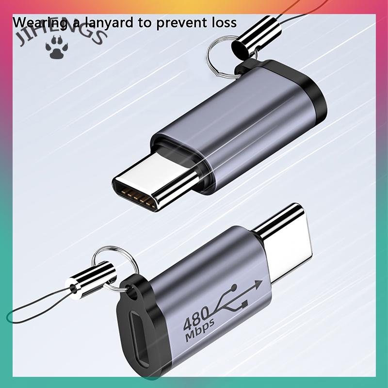 CHENJ 1ชิ้น USB-C กับไมโคร USB มินิ USB อะแดปเตอร์ Type-C ตัวเมียเป็น Micro USB ตัวผู้แปลงสำหรับชาร์จโทรศัพท์แท็บเล็ตกล้องอะแดปเตอร์ ราคา 12 บาท*ส่งฟรี