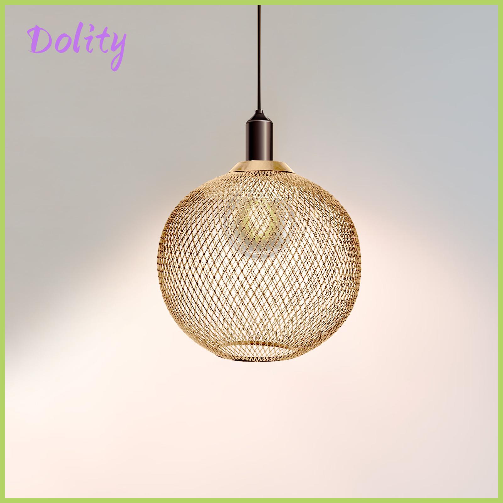 Pendant Lamp Shade Chandelier Hanging Light Cover Vintage Style Ceiling Light Shade Lampshade Bulb Guard Cafe Bedroom Kitchen Island