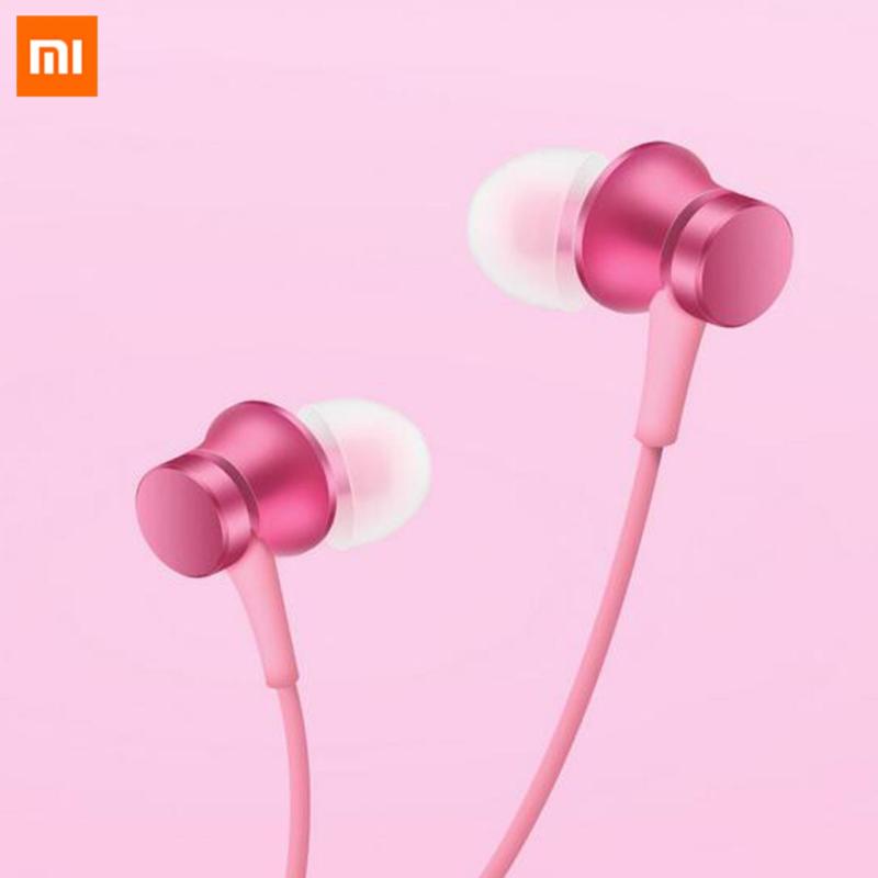 100% original Xiaomi Mi Earphone Piston Fresh Version In-Ear 3.5mm Colorful Earphones with Mic For Mobile Phone MP4 MP3 PC - intl Singapore