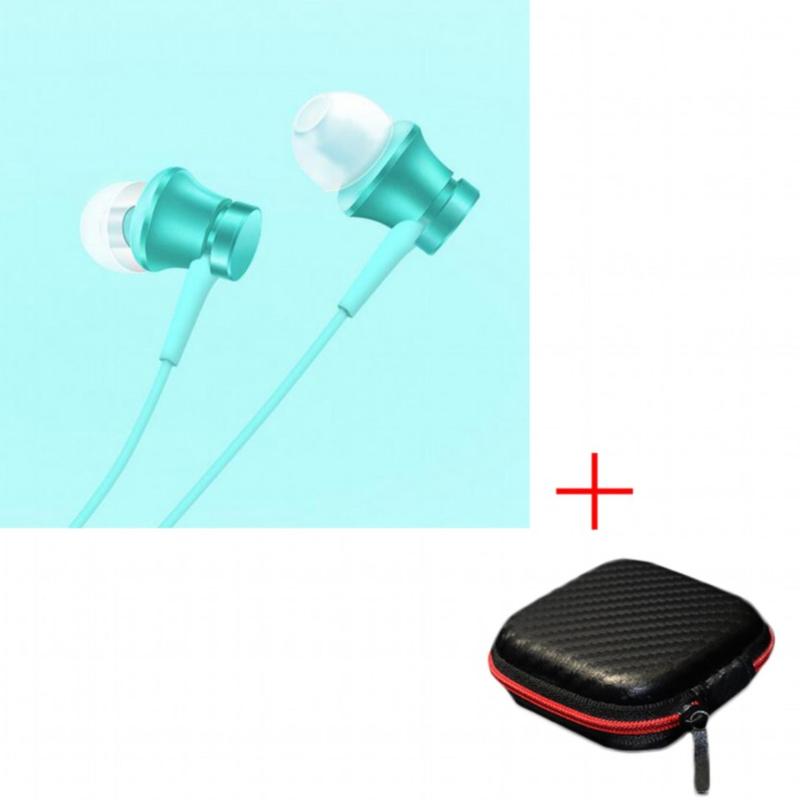100% original Xiaomi Mi Earphone Piston Fresh Version In-Ear 3.5mm Colorful Earphones with Mic For Mobile Phone MP4 MP3 PC With Earphone Box - intl Singapore