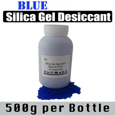 500g Blue Silica Gel Desiccant in Bottle Reusable Dehumidifier