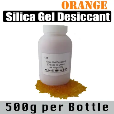 500g Orange Silica Gel Desiccant in Bottle Reusable Dehumidifier