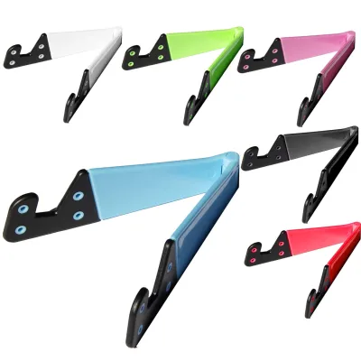 6 PCS Universal Portable Foldable V Shape Cell Phone Tablet Desk Stand Holder Mount for iPhone 5 5S 6S iPad 4 Mini Samsung Tab Samsung Galaxy S3 S4