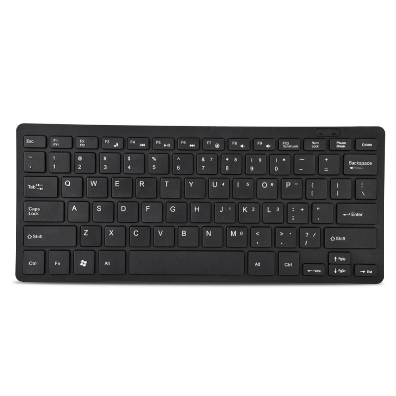 78 Keys Ultra Thin Mini USB Wired Keyboard for Desktop Computer Laptop PC (Black) - intl