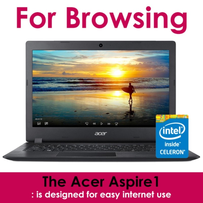 Acer Aspire 1 Laptop, 14 Full HD, Intel Celeron N3450, 4GB RAM, 32GB Storage, Windows 10 Home, A114-31-C4HH - intl