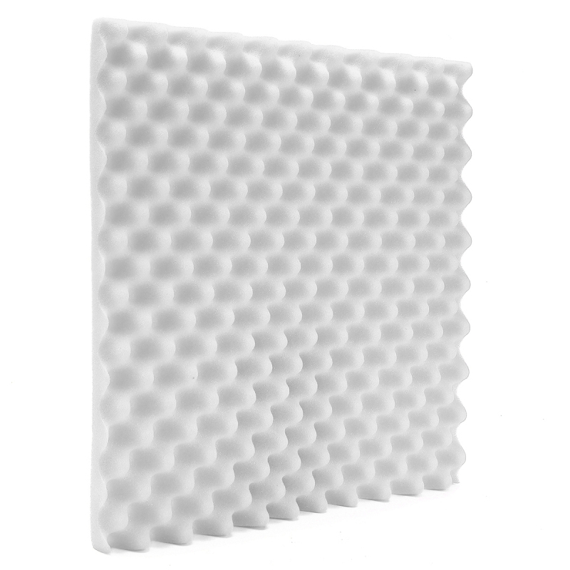 Acoustic Soundproof Sound Stop Absorption Studio Foam 500mmx500mmx50mm 1Pc White - intl Singapore