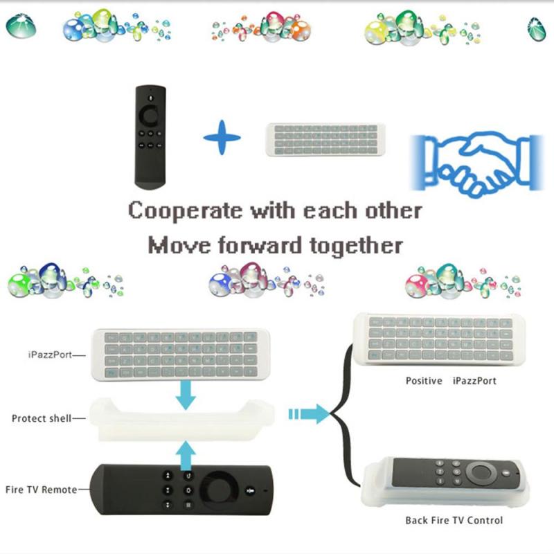 Ari Mouse 2.4G Wireless Keyboard Motion Sensing Game Remote With Silicone Cover - intl Singapore