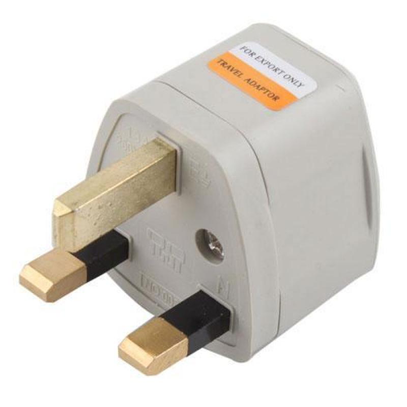 BUYINCOINS 3 Pin Travel Power Plug Adapter (White)