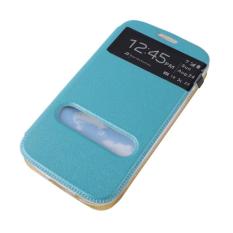 BUYINCOINS Double-View PU Leather Cover for Samsung Galaxy S3 (White)