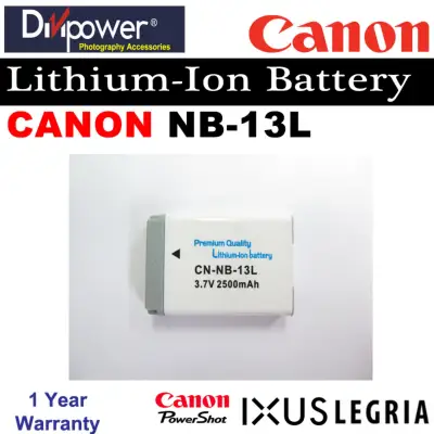 Canon NB-13L Lithium-ion Battery for Powershot IXUS Camera by Divipower