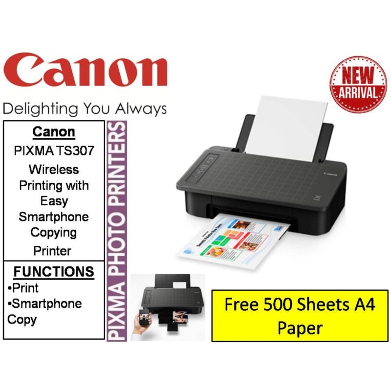 Canon PIXMA TS307 Printer ** Free 500 Sheets A4 Paper Singapore