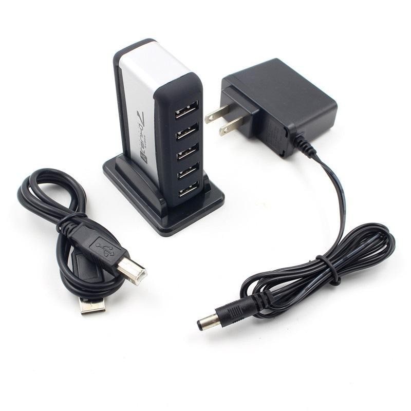Durable 7 Port Hi-Speed USB 2.0 Hub 5V Portable Mini Splitter For PC Laptop - intl
