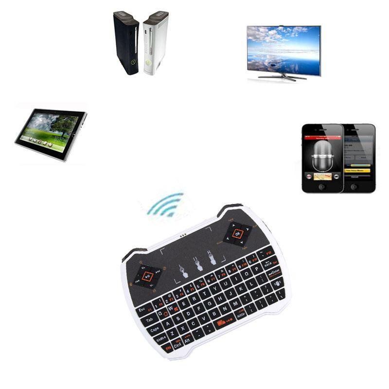 Fashion Mini 2.4G Wireless Keyboard Touchpad For PC Android TV X-BOX WH - intl Singapore