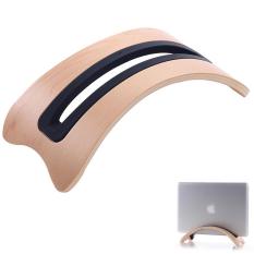 foorvof BookArc Mod For MacBook, White Birch Color Modern Wood Desktop Stand For MacBook Pro (White)