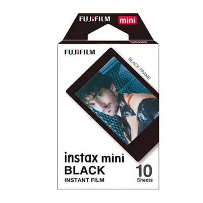 Fujifilm Instax Mini Black Instant Films - 10 Sheets