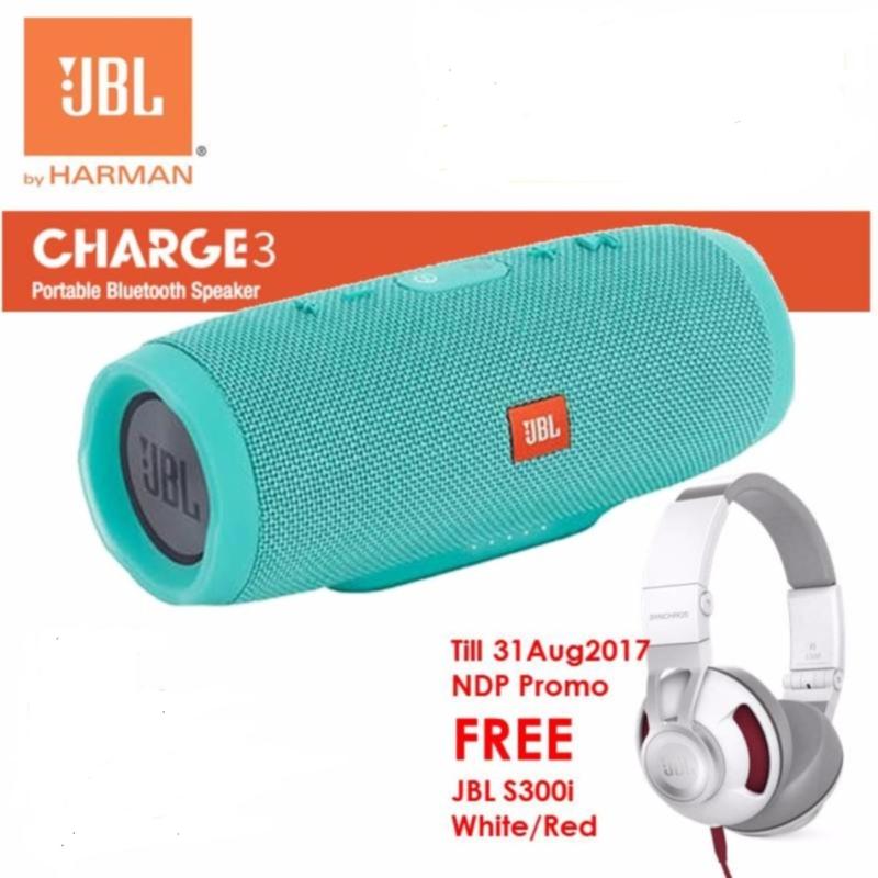 JBL Charge 3 Portable Waterproof Bluetooth Speaker (Till 31Aug2017:Free S300i ) Singapore