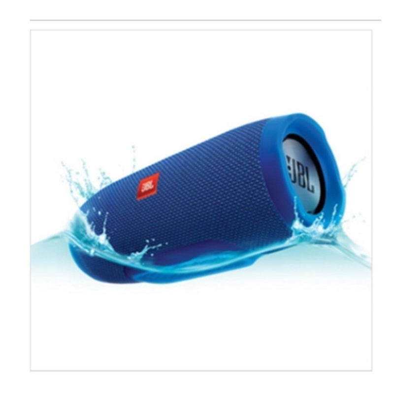 JBL Charge 3 Waterproof Portable Bluetooth Speaker - Blue Singapore