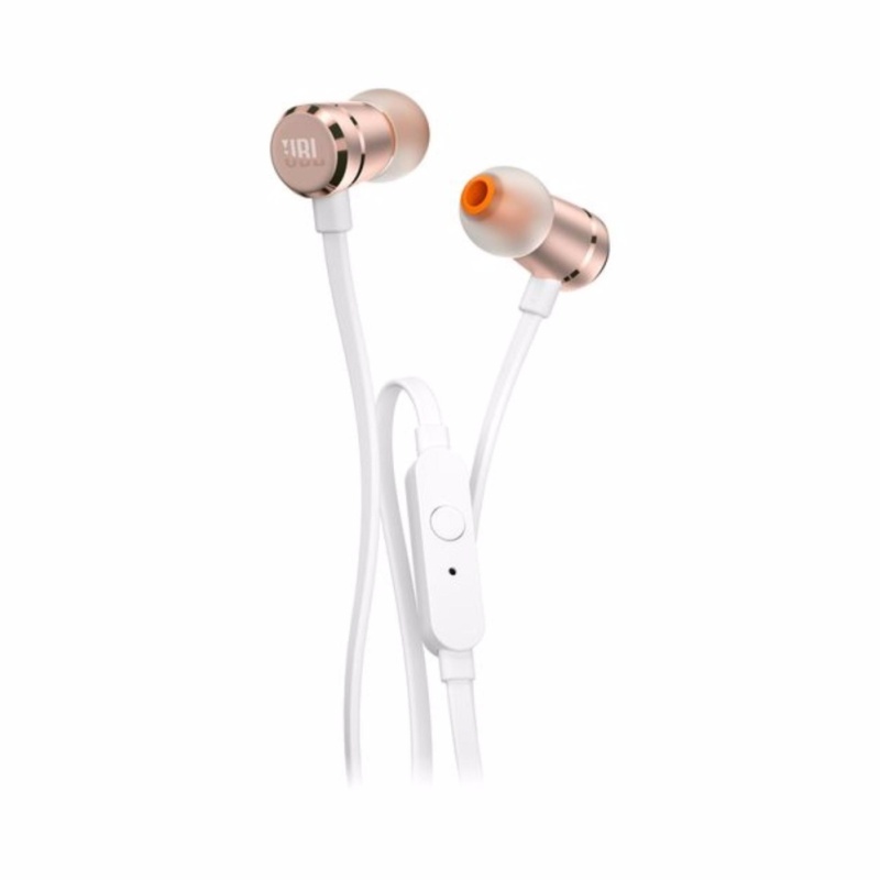 JBL T290 In-Ear Headphones with Tangle Free Cord and Pure Bass Rose Gold Singapore