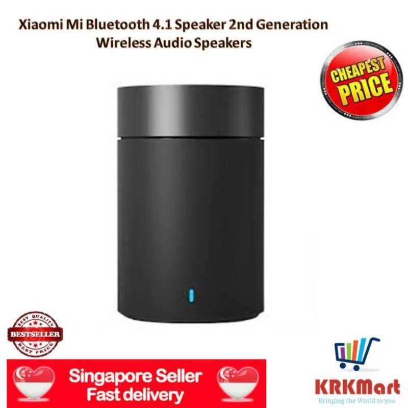 ♠ Local Seller ♠ 100% Original Xiaomi Mi Bluetooth 4.1 Speaker 2nd Generation Wireless Audio Speakers Support Hands-free Calls HiFi Hands Free Speakerphone (black) Singapore