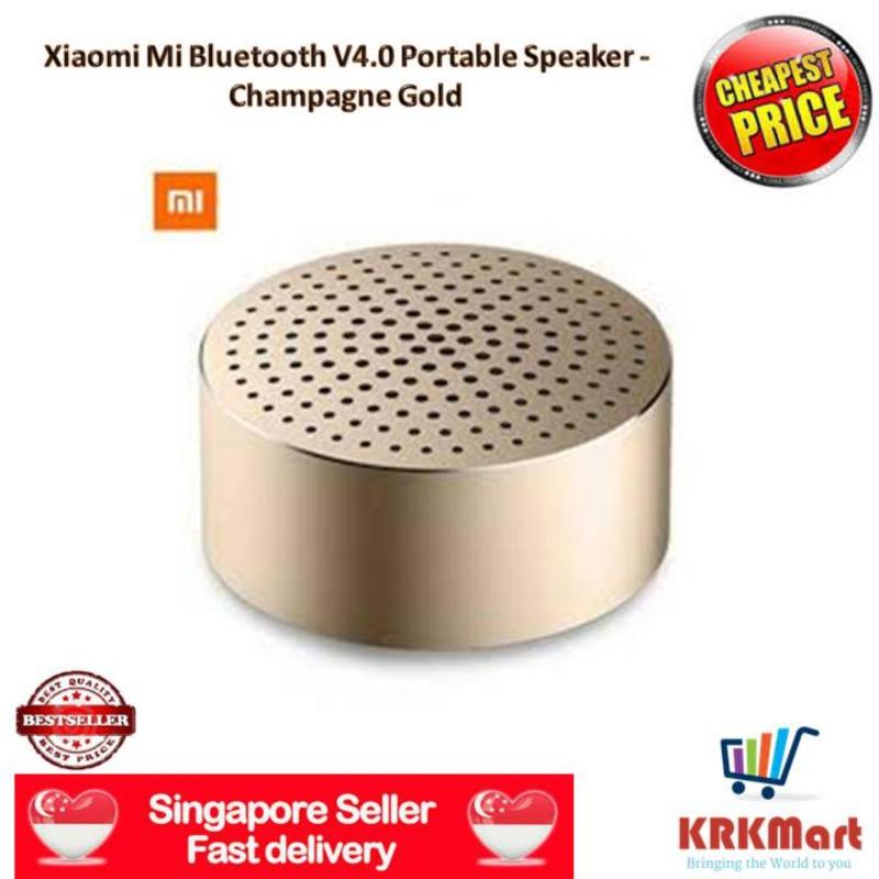 ♠ Local Seller ♠ 100% Original Xiaomi MI Bluetooth V4.0 Wireless Speaker Portable Mini Box Audio with Hands-free Calls - Champagne Gold Singapore