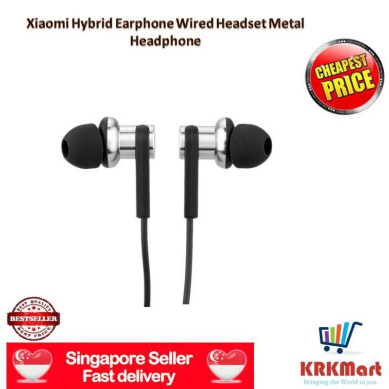 ♠ Local Seller ♠ 100% Original Xiaomi Mi In-Ear HeadphoneXiaomi Hybrid Earphone Wired Headset Metal Headphone Singapore