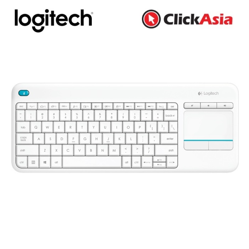 Logitech K400 Plus Wireless Touch Keyboard - White (920-007166) Singapore
