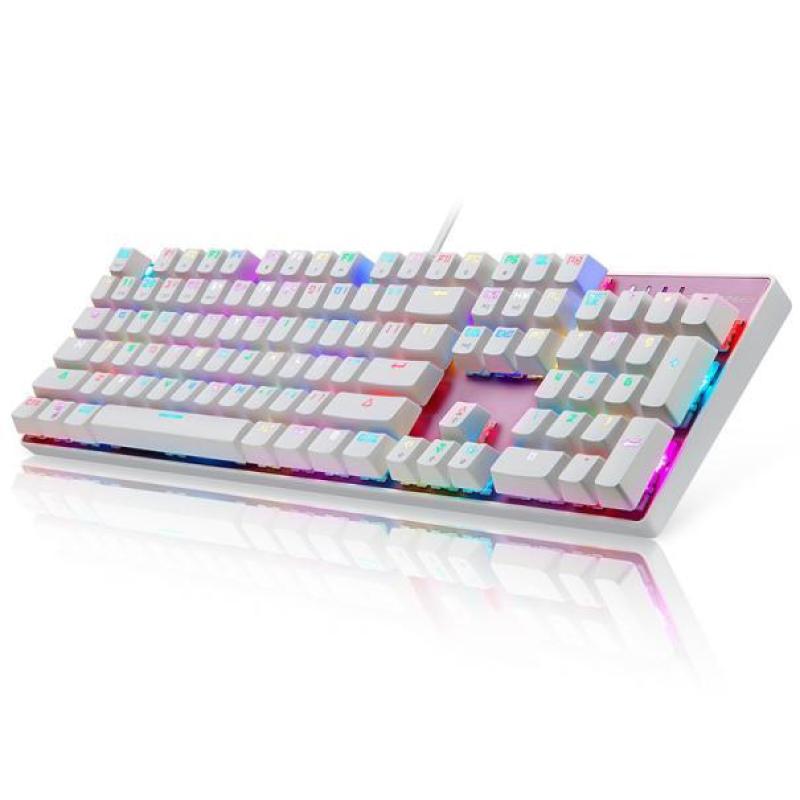 Motospeed Inflictor CK104 Mechanical Keyboard Switches Backlit RGB RG - intl Singapore