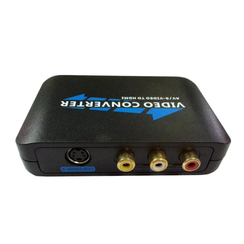niceEshop 3RCA AV CVBS Composite S-Video R/L Audio To HDMI Converter Adapter Upscaler Support 720P/1080P With 3RCA S-Video Cable For DVD VCR PS2 PS3 Xbox HDTV - intl Singapore