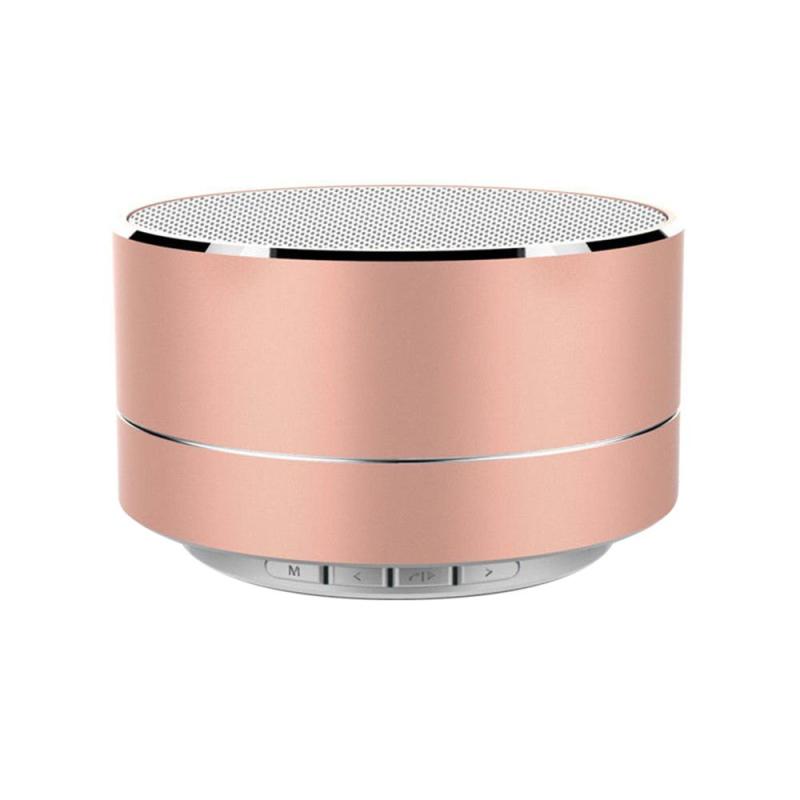 niceEshop Mini Portable Bluetooth Wireless Speaker Super Bass for Tablet PC MP3 Smartphone, Rose Gold Singapore