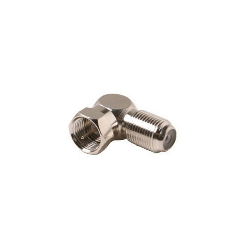 niceEshop Silver F Pin Male Right Angle To F Female Coax/Coaxial Adapter( L Adaptor) Singapore