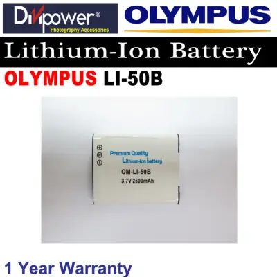 Olympus LI-50B Lithium-ion Battery for Olympus Camera by Divipower
