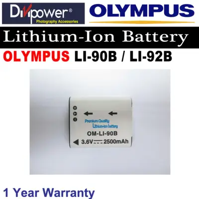 Olympus LI-90B / LI-92B Lithium-ion Battery for Olympus Camera by Divipower