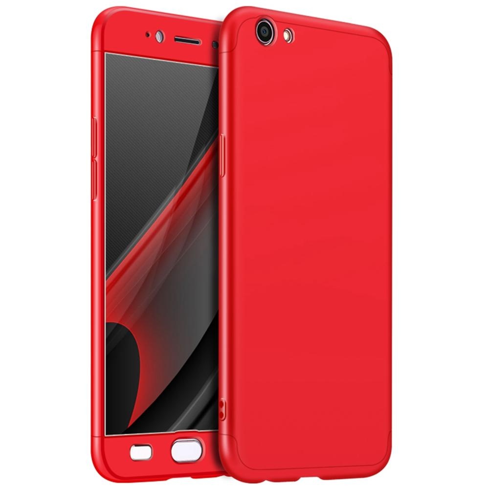 3 In 1 Pc Protective Back Cover Case With Metal Ring For 