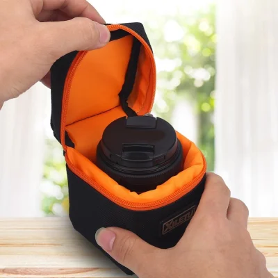 Padded Thick Camera Lens Bag Shockproof Protective Pouch Case for DSLR Camera Lens - intl