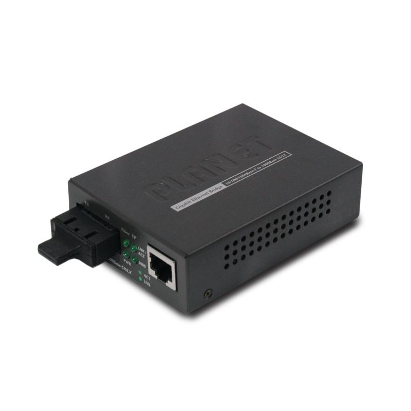 Planet Gt-802S 10/100/1000Base-T To 1000Base-Lx Gigabit Converter (Single Mode)