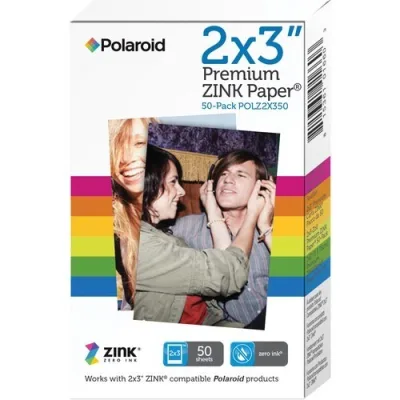 Polaroid 2x3 inch Premium ZINK Photo Paper (50 Sheets)