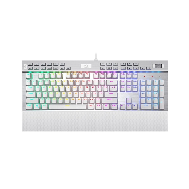 Redragon K550 Yama RGB LED Backlit Customizable Mechanical Gaming Keyboard (White) - intl Singapore