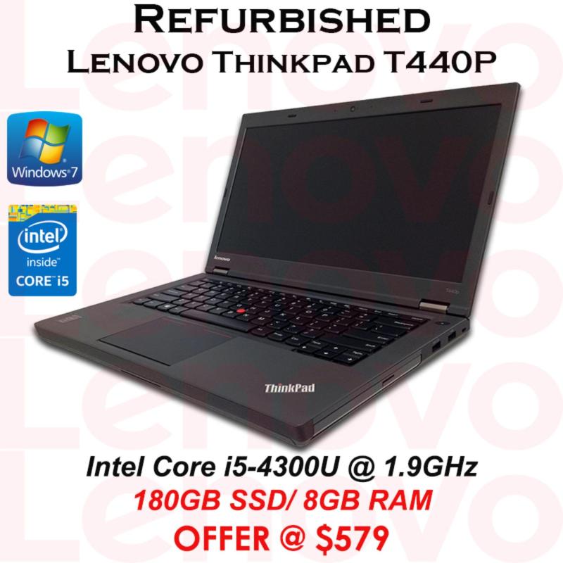 Refurbished Lenovo Thinkpad T440p Intel Core I5 180gb Ssd 8gb Ram Singapore