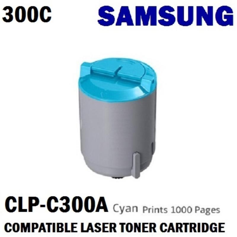 Samsung CLP-C300A Compatible Cyan Laser Toner (Prints 1000 Pages @ 5% coverage) Singapore