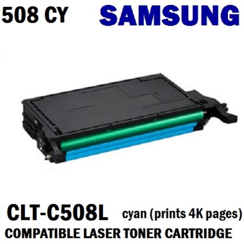 Samsung CLT-C508L  Cyan Compatible  Laser Toner Cartridge (Prints  4K Pages) Singapore