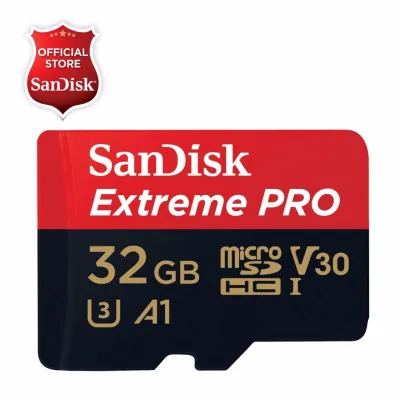 SanDisk Extreme Pro A1 microSDXC UHS-1 U3 V30 (Up to 100MB/s Read) Memory Card with Adapter SDSQXCG