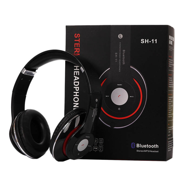 SH11 Wireless Bluetooth Headset Sport Folding Stereo Subwoofer (Black) Singapore