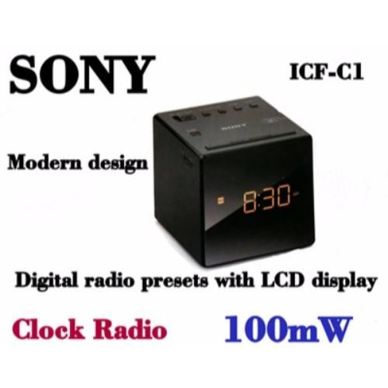 Sony Icf-C1 Clock Radio (Black) Singapore