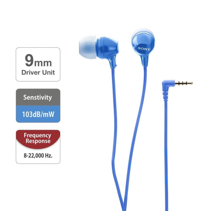 Sony MDR-EX15LP In-Ear Headphones (Blue) FOR IPHONE / IPOD / SMART PHONE Singapore