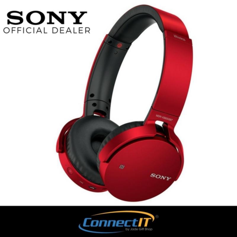 Sony MDR-XB650BT Over The Ear Wireless Bluetooth Headphone (Red) Singapore